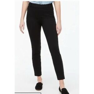 J. Crew Pants Womens Size 8 Black Ponte‎ Slim Work Career Side Zip